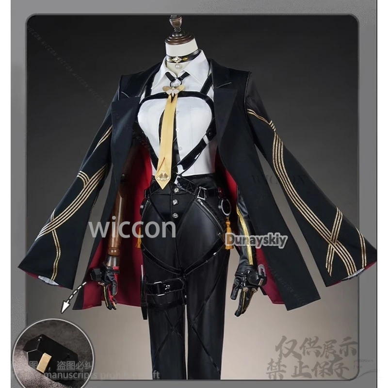 Anime Game Zenless Zone Zero Cosplay Evelyn Costume Coat Pants Wig For Halloween Christmas Party Girls Woman Roleplay Customized