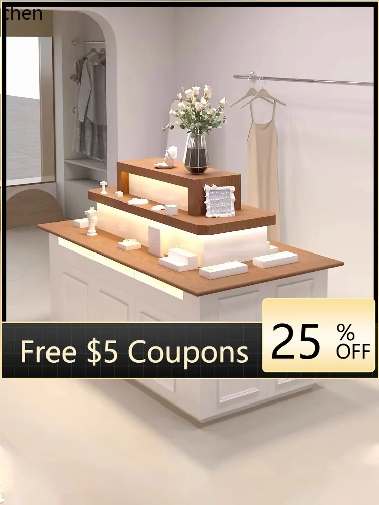 

CZ Cosmetics Jewelry Island Display Counter Clothing Store Multi-Functional Shelf Jewelry Counter