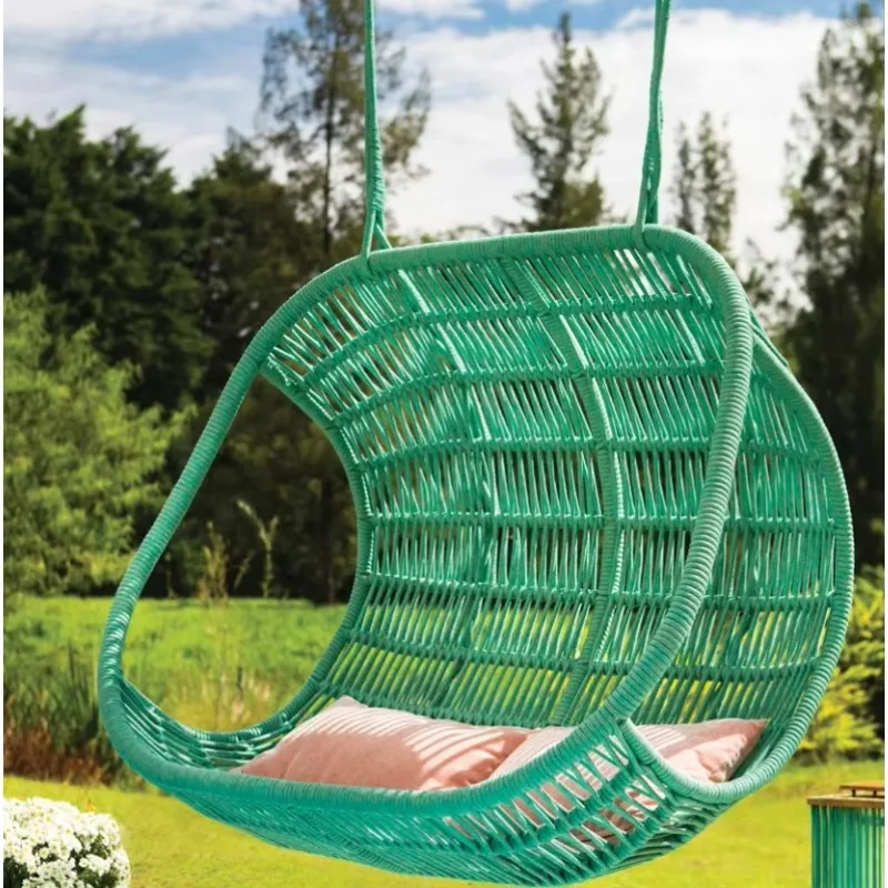 

Double Seater Contemporary Rope Weaving Outdoor Leisure Hanging Chair Furniture Fantastic Rope Porch Swings