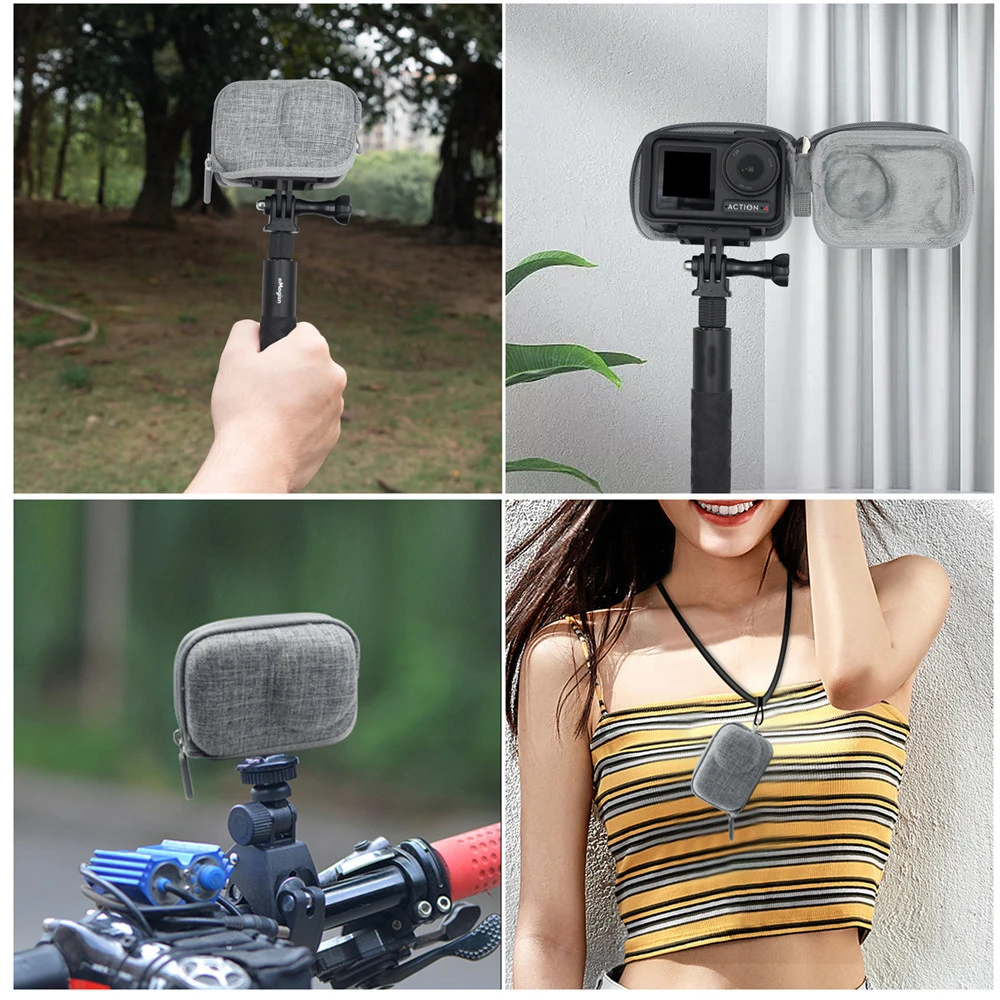 Mini funda protectora de viaje de carcasa dura, bolsa de almacenamiento de Shockprooof, bolsa de palma para DJI Osmo Action 4/3, estuche de transporte