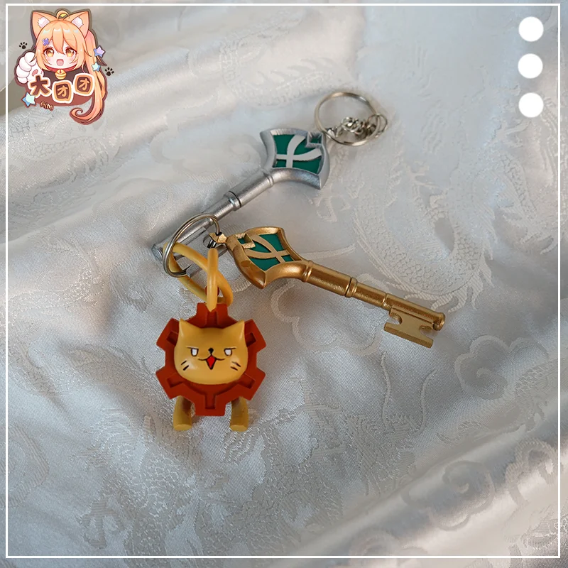 Anime Game  Cosplay Alhaitham Kaveh Resin Key Pendant Cute Little Lion Collection Gifts Costume Props