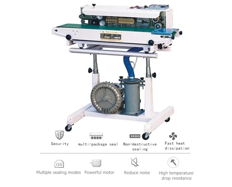 Continuous Cellophane Band Sealer with Nitrogen Flushing