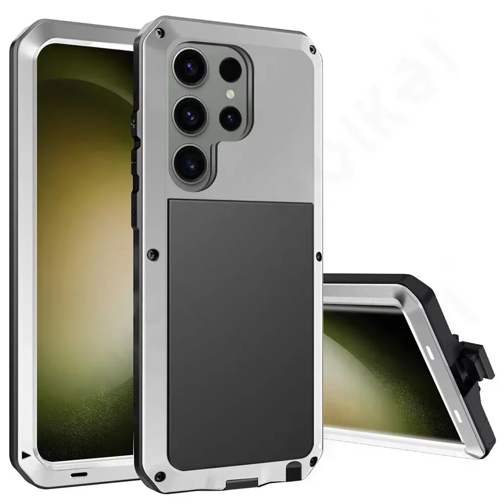 Hülle für Samsung S26 S25 S24 S23 Ultra Plus Metall Robust 360° Vollschutz Stoßfeste Panzerung Schutzhülle