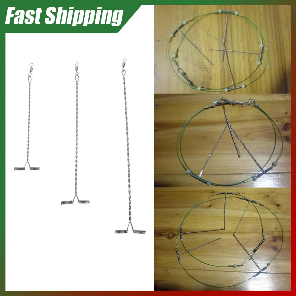 

10pcs Sea Fishing Stainless Steel Balance Rigs Hook 5/7/8/10/12/15cm Fishing T Shaped Wire Arm Fishing Tackle Tools Accessories