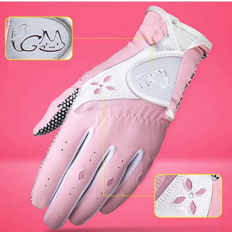 

Golf Supplies Gloves Women's Right Practice Left White Hand Ladies Club Training Summer New Fitness Accessories Sport Pgm Glove