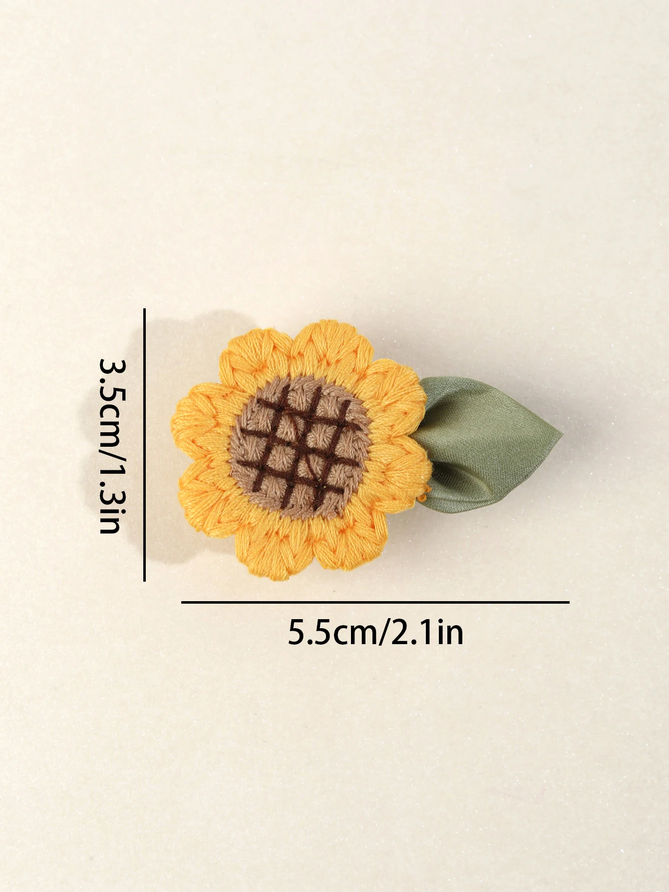 2 PC Children Girls Lovely Hair Clips Decorated with A Sunflower Suitable for Daily Wear Kids Hair Accessories Headwear Hairpin