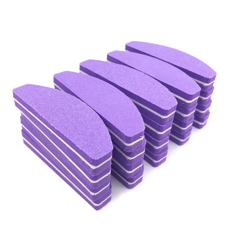 

50 Pcs/lot Mini Sponge Nail File Double Side Nail Sanding Buffer Blocks Grinding Polishing Files Buffers For Nalis Accessoreis