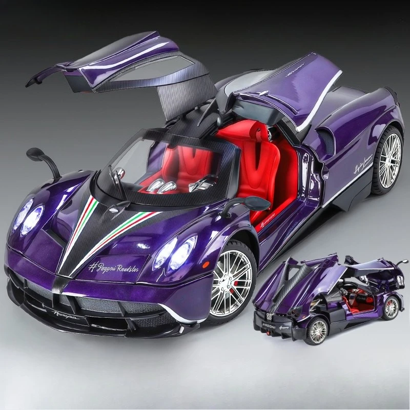 

1:18 Pagani Huayra Dinastia Alloy Sports Car Simulation Model Sound and Light Metal Vehicle Model Toys for Children Boy Gifts