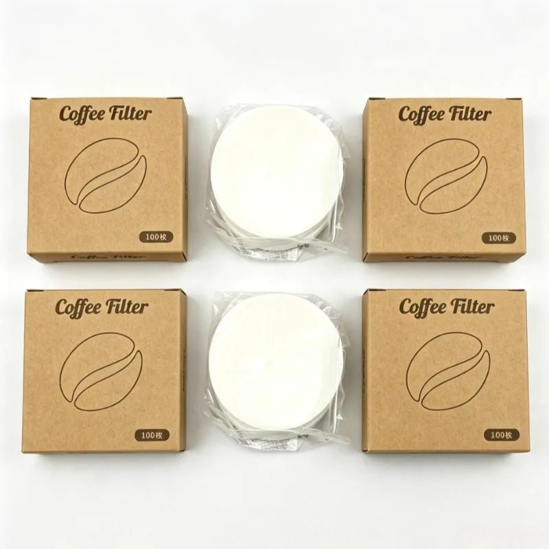 300-1000pcs Disposable Coffee Filter Papers,51/53/58/56/60/62/64/68mm Filter Papers for Moka Pot Espresso Machine Portafilter