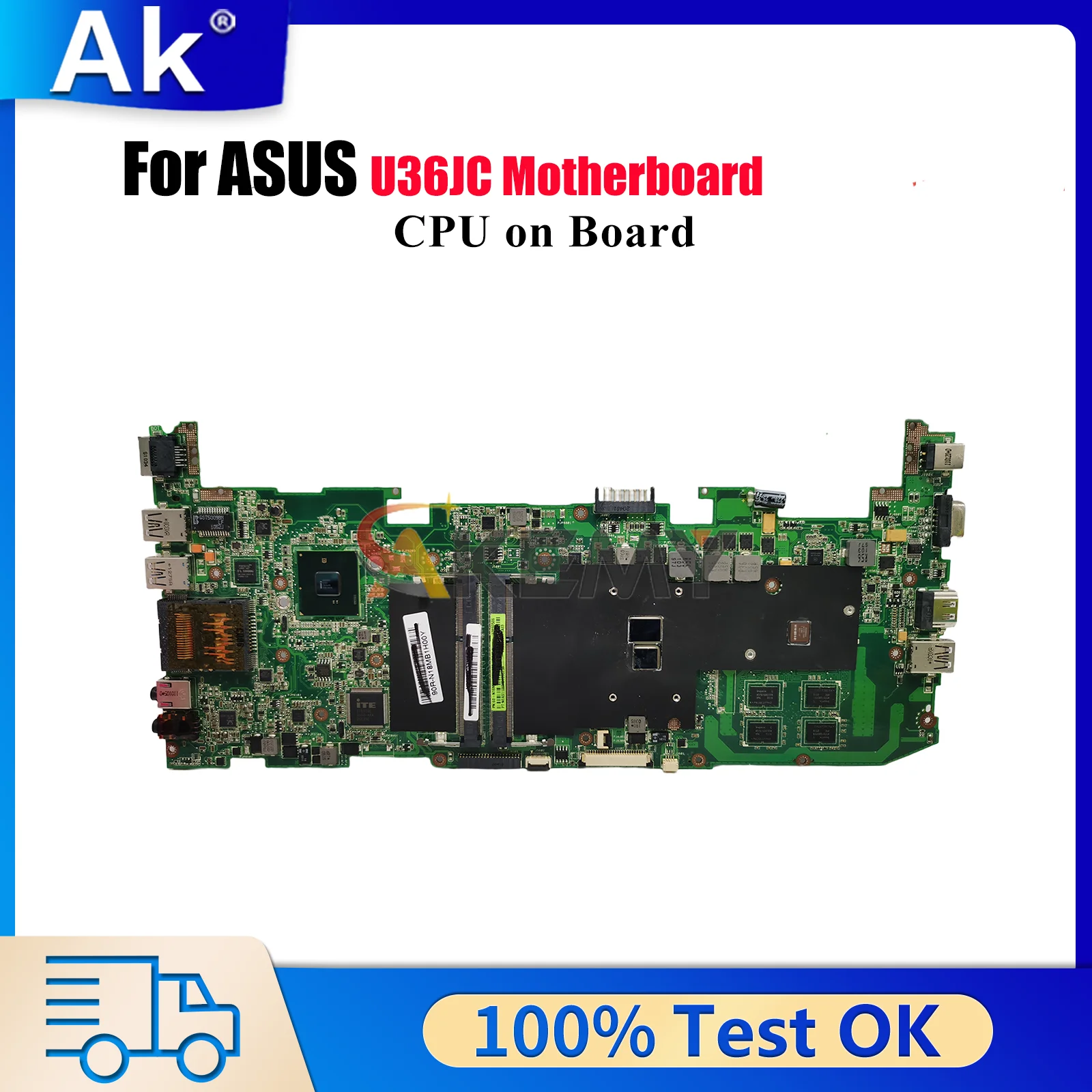 

U36JC Материнская плата для ноутбука ASUS ZenBook U36JC U36J Материнская плата для ноутбука с процессором i3 i5 i7 100% тестирование ОК быстрая доставка stk