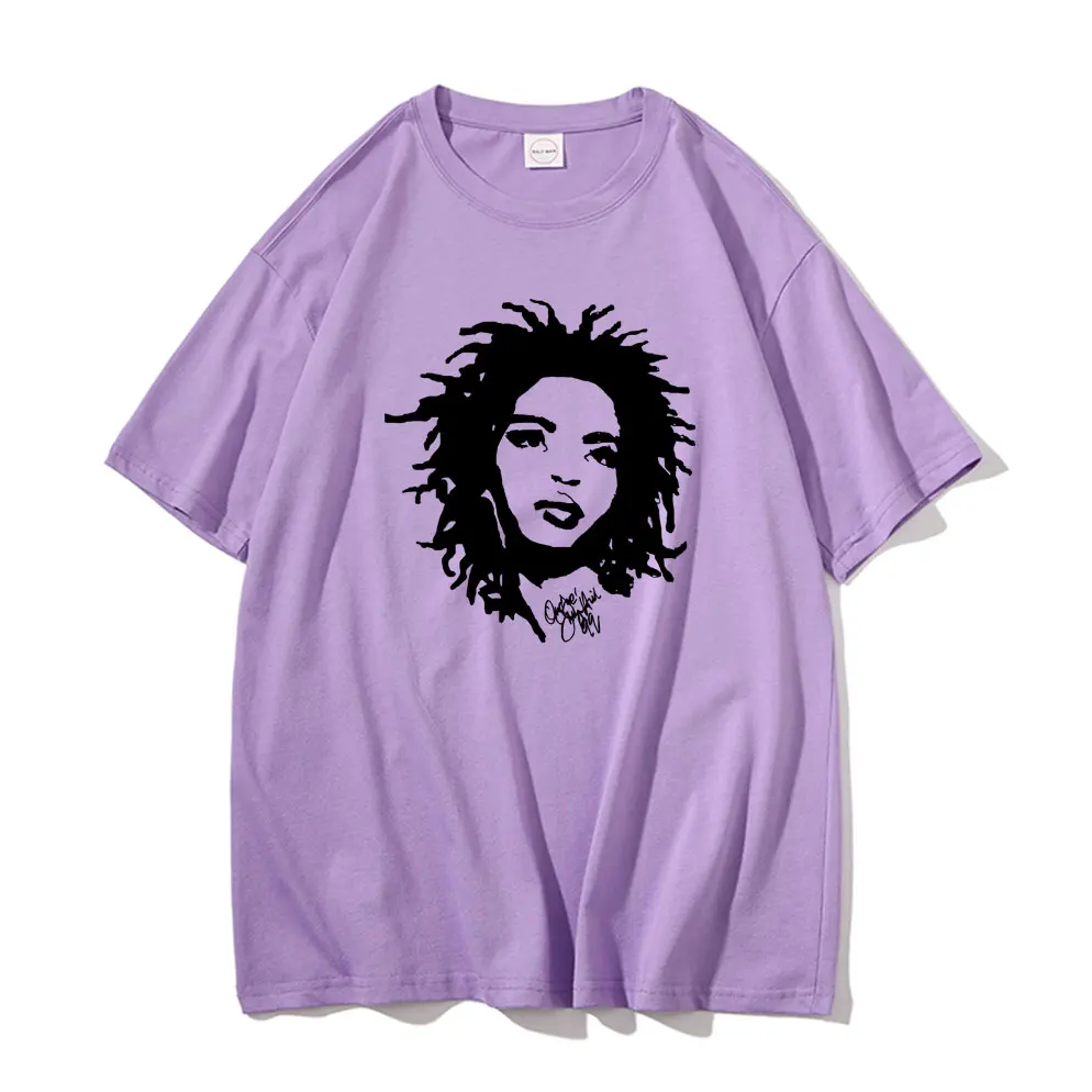 Rapper Lauryn Hill Who Else Wants To Enjioy Graphic T Shirts Men Women Hip Hop Vintage Tshirt Tops Short Sleeve Male Cotton Tees