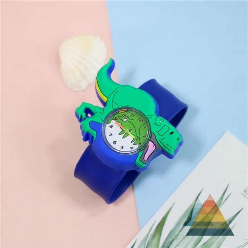50pcs/lot Cartoon Dinosaur Children Toys Watch For Boys Girls Birthday Gift Kids Quartz Watch Baby Kindergarten Party Gift