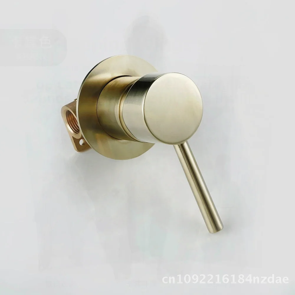 

Concealed Wall-Mounted Basin Faucet Valve Body Switch Cold Hot Mixing Control Modern Minimalist Copper Mixer Tap with Ceramic