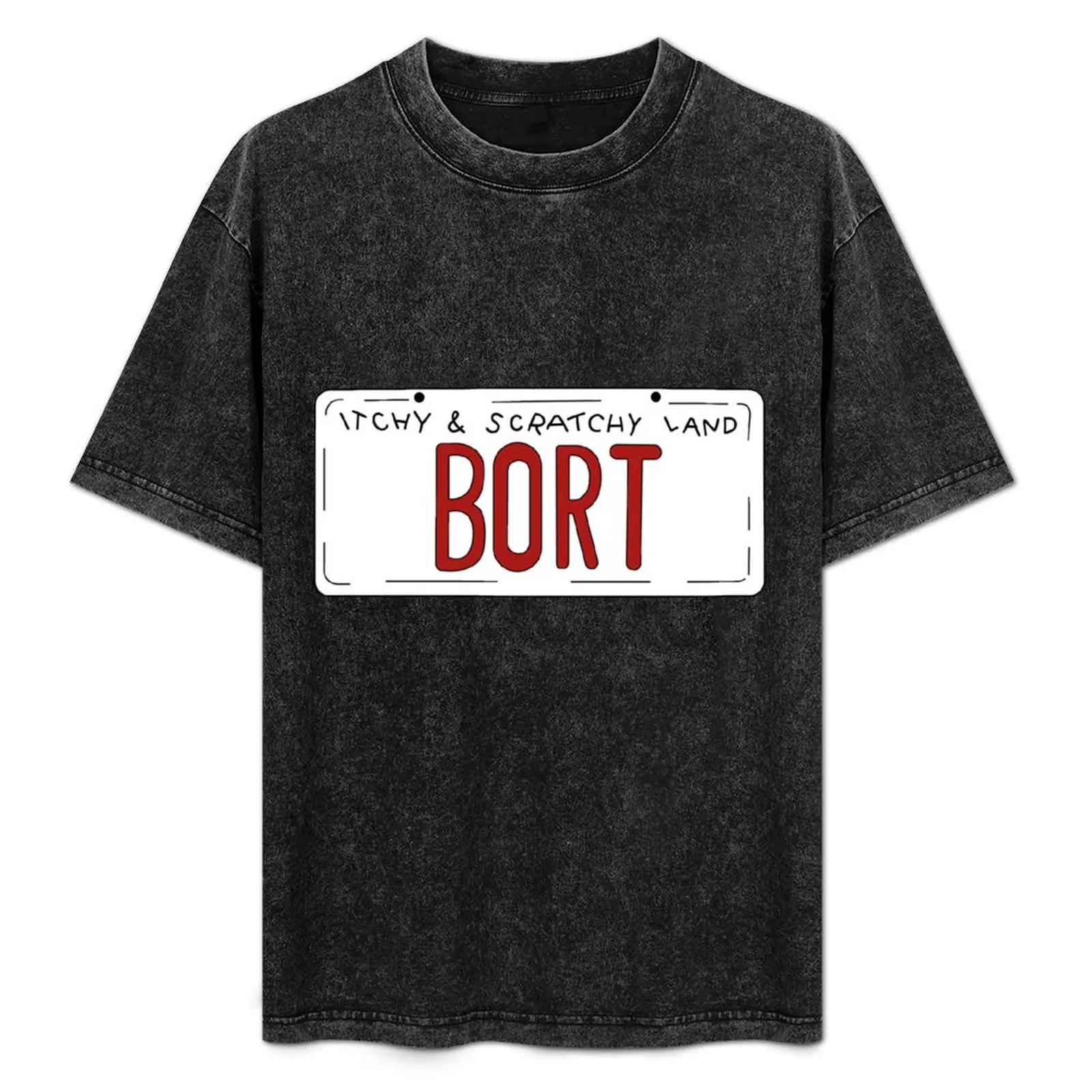 Bort License Plates VigFanStore T-Shirt graphics man t shirt summer clothes mens t shirt graphic