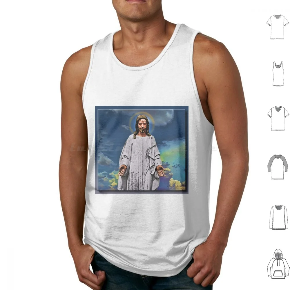 Jesus Christ Tank Tops Vest Sleeveless Jesus Christ Jesus Christ Son Of God Of God Blessed Redeemer Savior