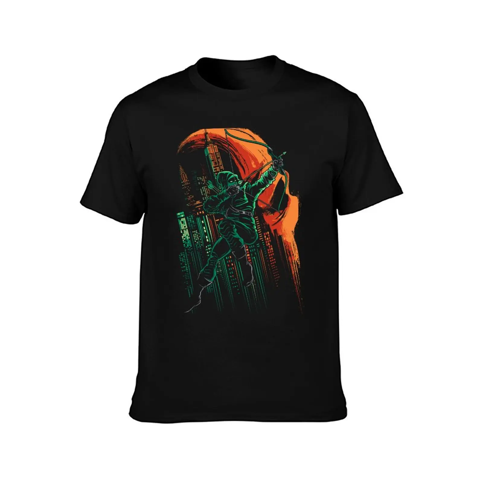 Green Vigilance T-Shirt Summer Casual Cotton Tee Oversized Streetwear Tops Vintage Graphic Print Loose Fit Short Sleeve