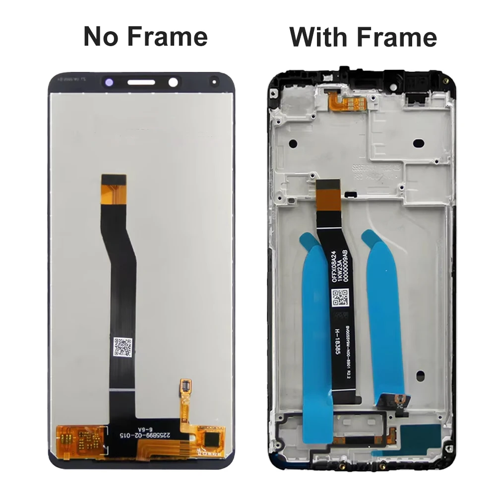 Schermo LCD da 5.45 "per Xiaomi Redmi 6A M1804C3CG Display LCD Touch Screen Digitizer con cornice per sostituzione Redmi 6 M1804C3DG