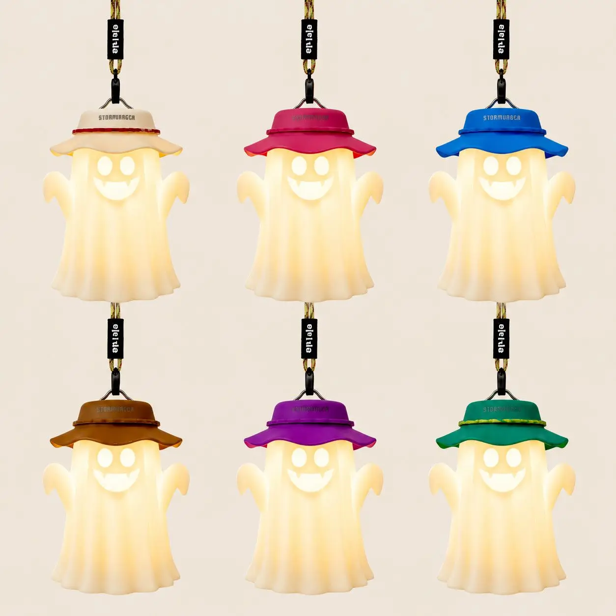Cute Halloween Ghost Shape Silicone Camping Lantern Shade Goalzero/38Explore Lampshade Compatible With Various Camping Lights