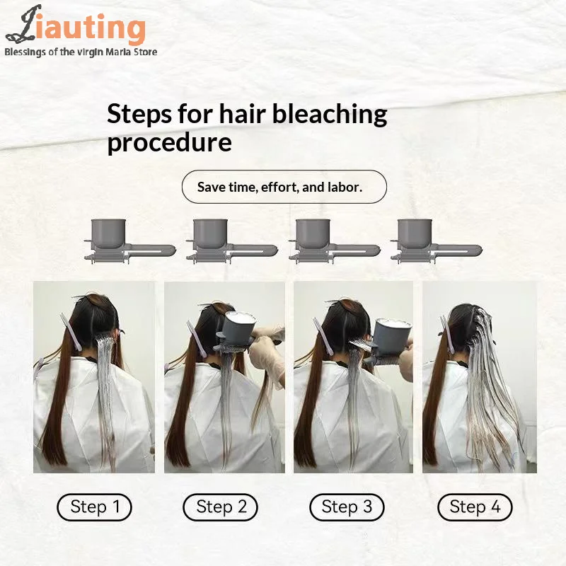 

Умный инструмент для окрашивания волос, 1 шт., простой в использовании аппликатор для окрашивания и отбеливания волос без зусиль с регулируемым контролем потока в салоне