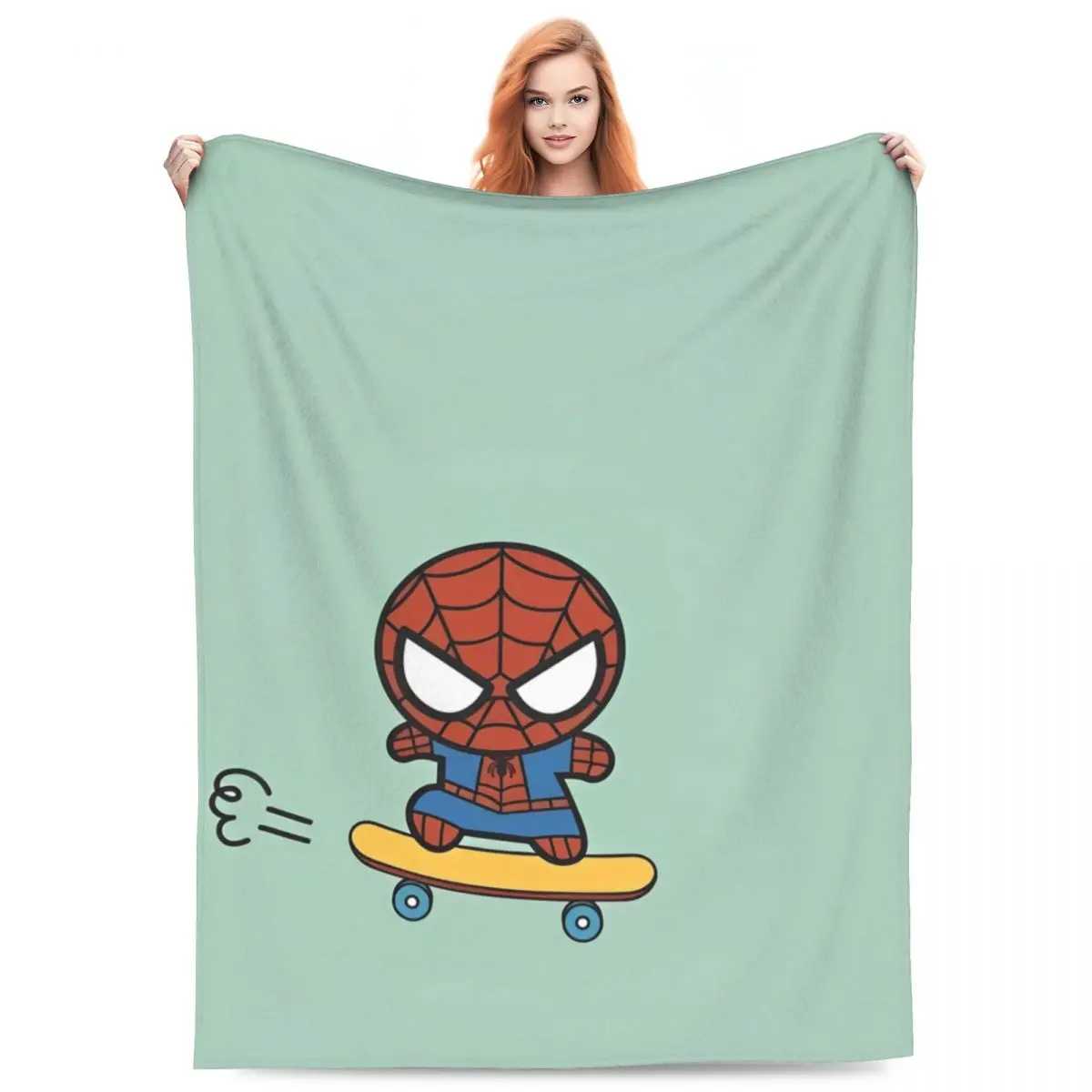 Spider Man Miniso Blanket Quality Warm Soft Bedding Throws Winter Decorative Outdoor Funny Bedspread