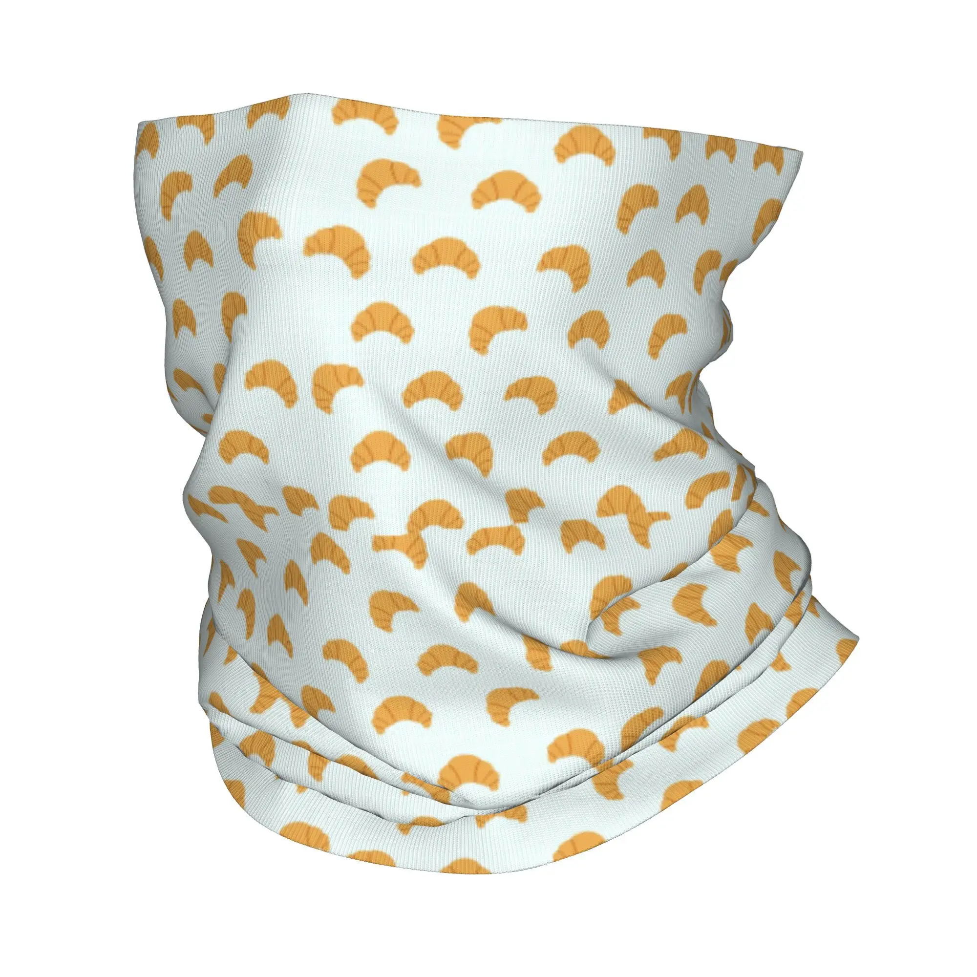 

Милый круассан с принтом на синем фоне, бандана на шею, волшебный шарф с принтом, многофункциональная Балаклава для езды на велосипеде для мужчин, женщин и взрослых