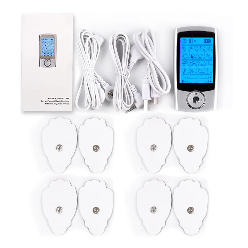 TENS Machine EMS Muscle Stimulator USB Charging for Pain Relief Treatment Using 16 Mode Dual Channel Electronic Pulse Massager