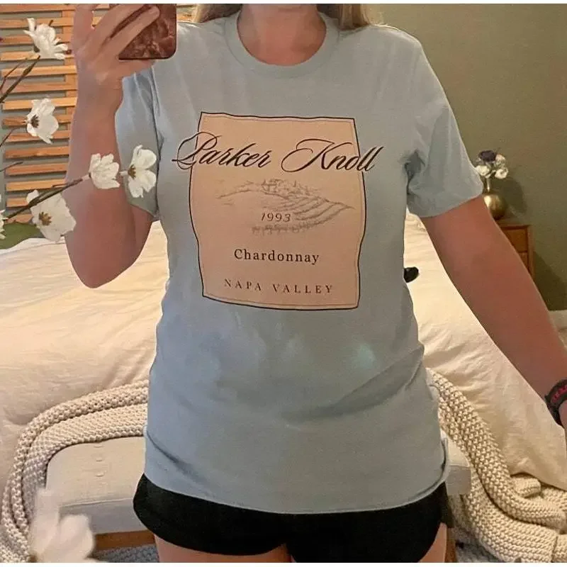 Soldes Parker Knoll Parent Trap T-shirt bleu clair rétro