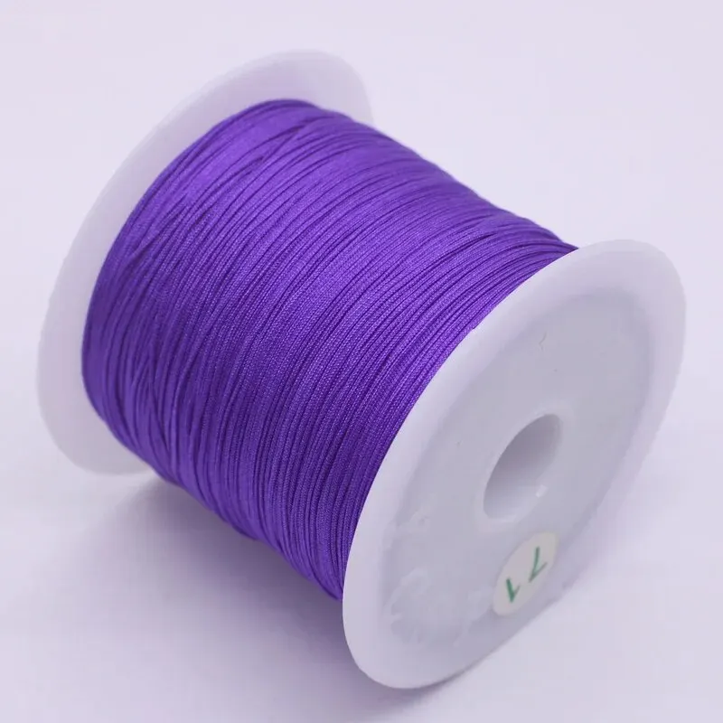 Langmao Girls 71 Mini Small Roll 0.4mm Line Material Weaving Beading Rope Diy Jewelry Accessories Bead Crafting Tools Natural