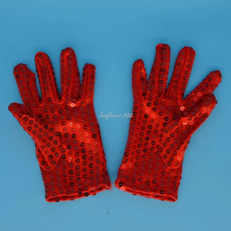 10 Paar Pailletten-Handgelenk-Handschuhe für Jungen und Mädchen für Kinder, Bühnenshow, Partykleid, Tanz, Maskerade, Halloween