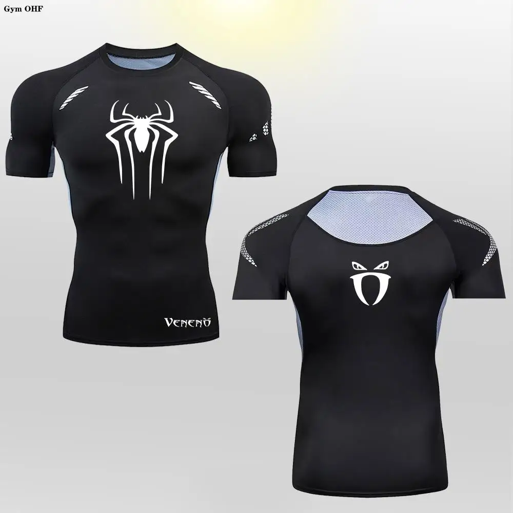 

Compression Shirt Men Rashgard Fitness Long Sleeves Running T Mens Gym Tops Jerses Tight Super Hero Outdoor Sportswear