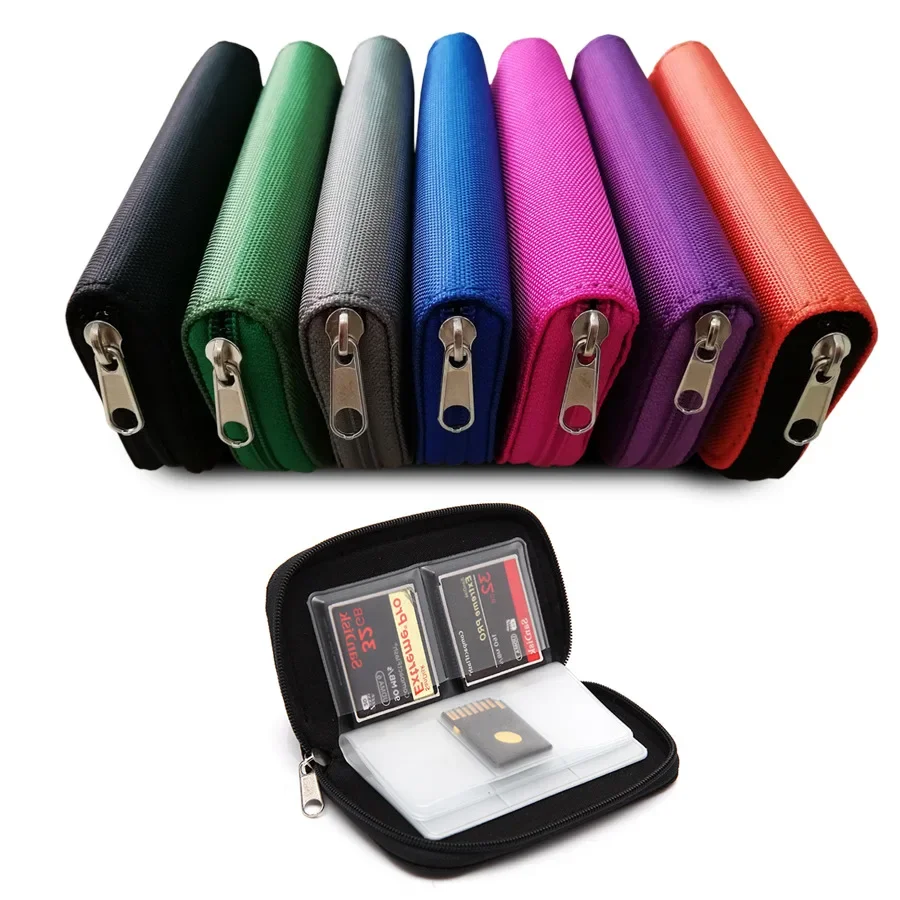

Memory Card Storage Bag Carrying Case Holder Wallet 22 Slot For CF/SD/ /SDHC/MS/DS Memory Card Box Bank Card Box Card Bag