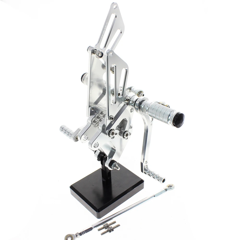Adjustable Motorcycle Foot Peg Pedal Footrest Rearsets Gear Shift For Kawasaki ZX10R ZX-10R 2006-2010