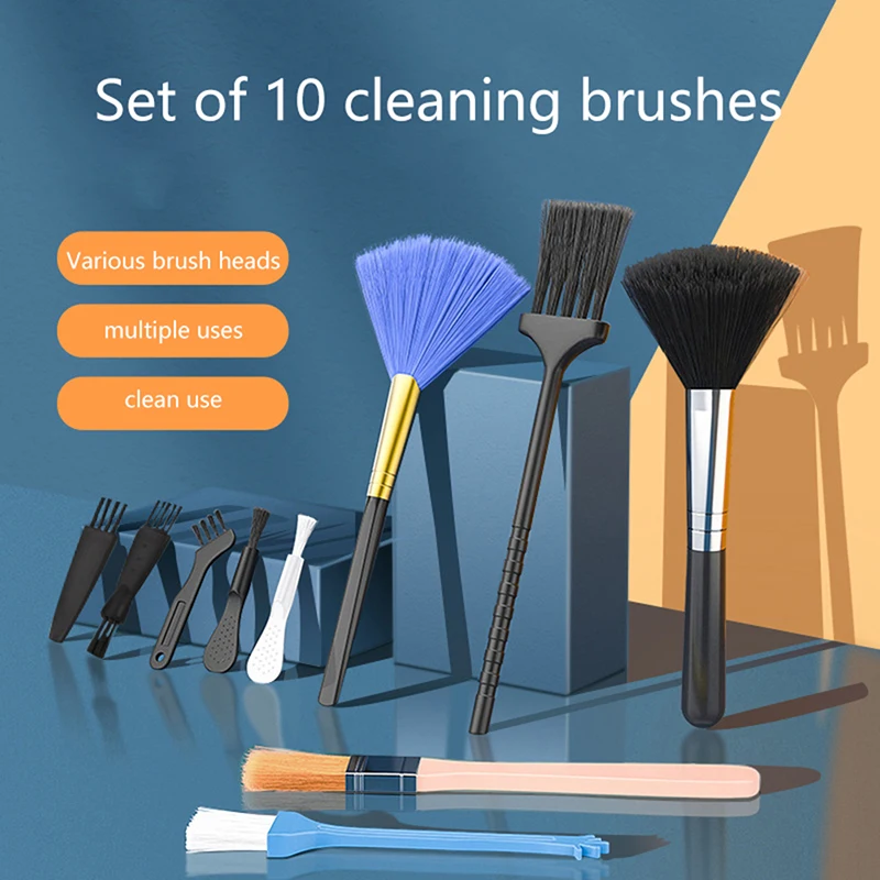 Picture 3: - PC Laptop Keyboard Cleaning Tools Brush Kit 10pcs Small Tools Car Phone Dust Brushes Dust Cleaner Accessories Shaver Household