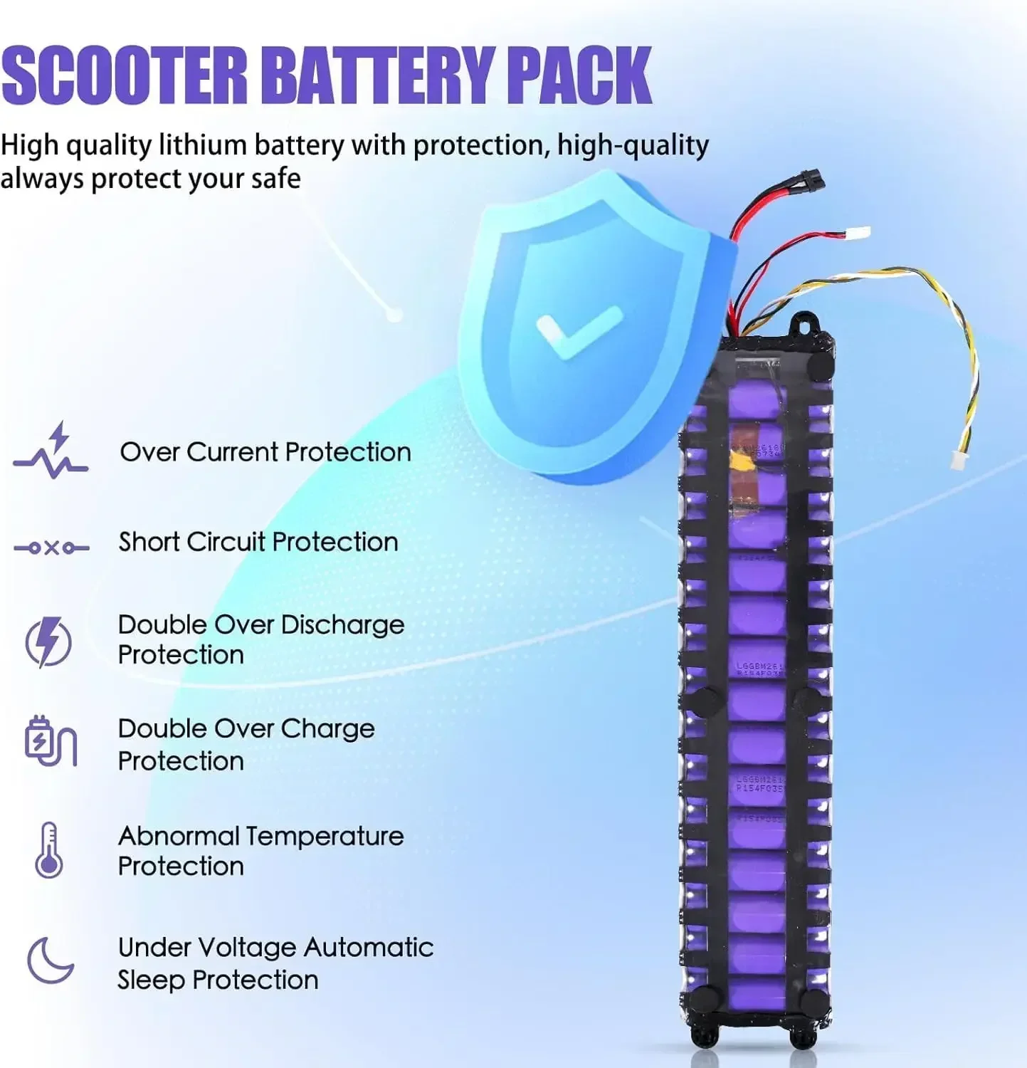 10S3P 36V 7.8Ah/10Ah pour batterie de scooter électrique M356 batterie m365 batterie 18650 avec communication Bluetooth étanche.