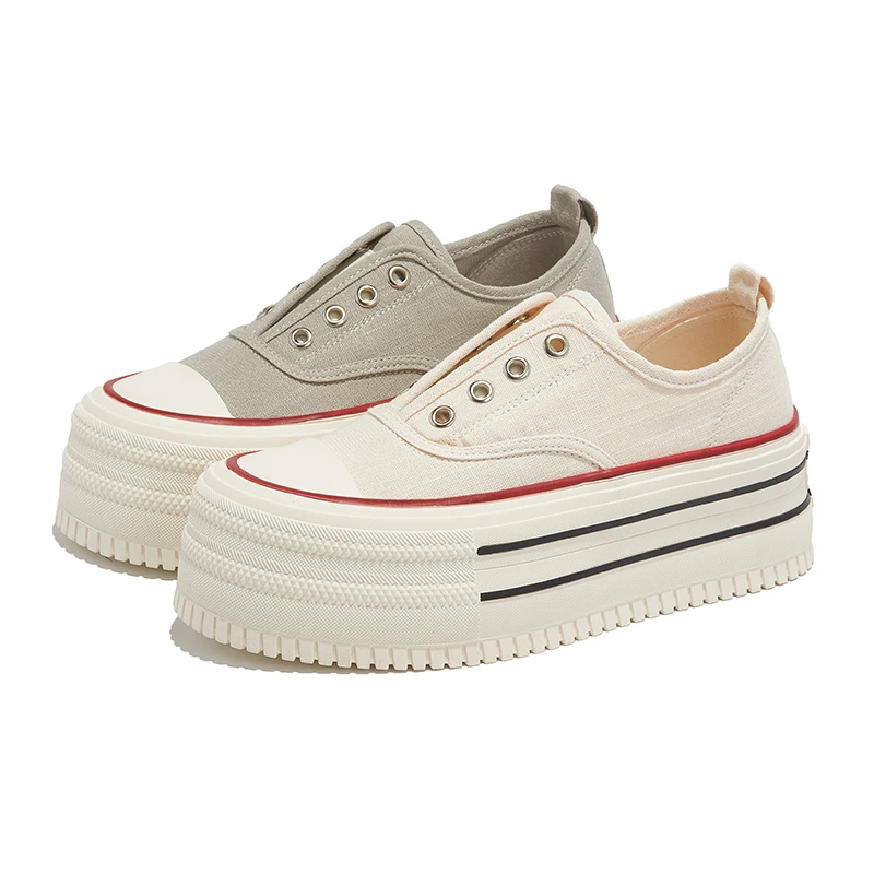 

AIYUQI 2026 New Women's sneakers Shoe Thick-soled Canvas Skateboard Shoes Women Spring and Autumn Non-slip Student Shoes girl