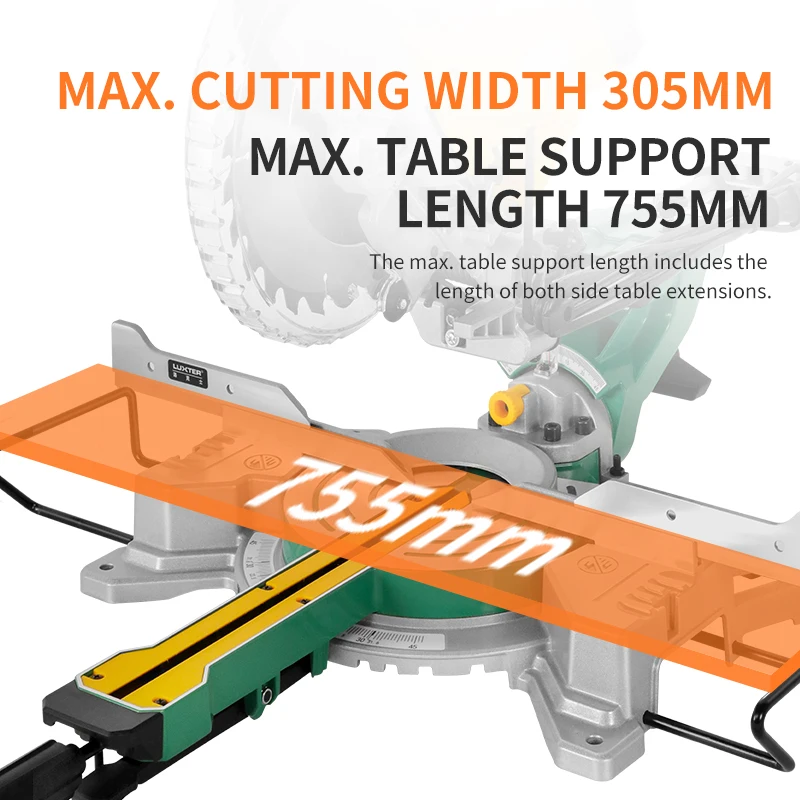 

New Arrival Miter Saw Double Bevel With Sliding With Blade Size 210*25.4mm*24T Voltage 220-240V-50/60Hz
