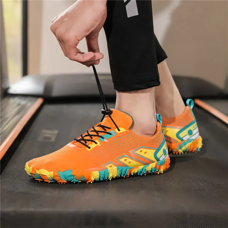 New Fashion Orange Barefoot Shoes Man Non-slip Quick-drying Swimming Sneakers Unisex Beach Water Shoes Big Size 46 Sneakers Men