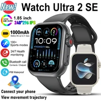 Reloj Ultra 2 SE hombres mujeres 1000mAh HD AMOLED GPS Track 100 + deporte ritmo cardíaco Bluetooth llamada impermeable Smartwatch para iOS Android