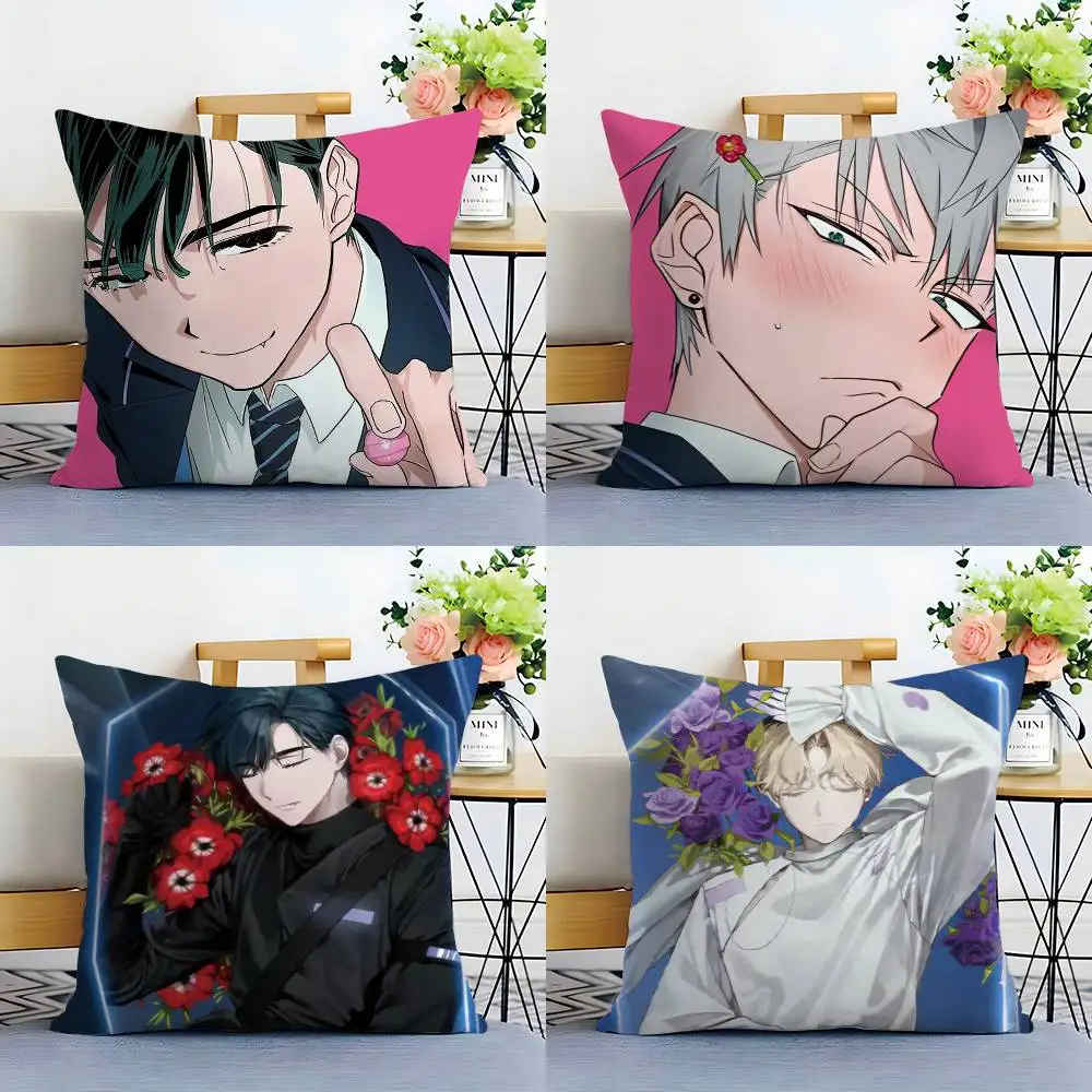 Anime A-Alien S-Stage Ivan Pillow Case Sofa Living Room Bedroom Double-sided Printing Square Cushion Nap Time Pillow Case