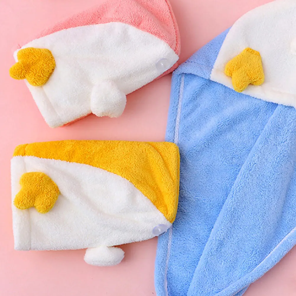 

Coral Fleece Dry Hair Hat Turban Water Absorption Caps Hair Wrap Bathing Face Washing Towel Lightweight Travel Home Use Gym