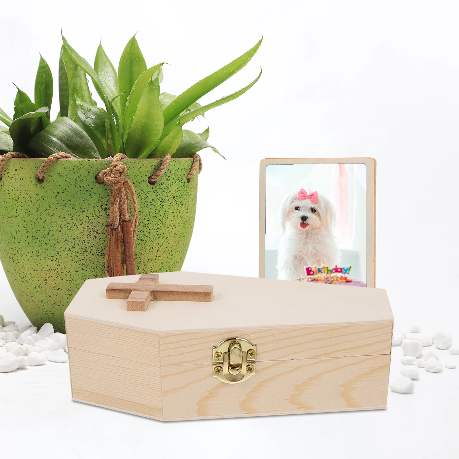 

Coffin Candy Box Wooden Jewelry Organizer Unfinished Craft Storage Small Treat Fake Decorations Durability Aesthetic Appearance