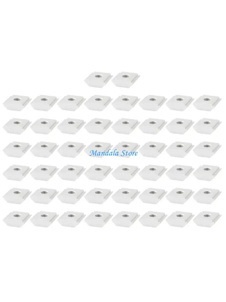 U2JC 50Pcs T-Slot Nut 5/16 Threads Table Slot