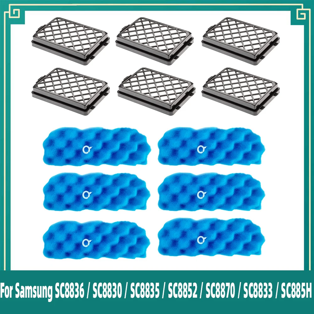 Compatible For Samsung SC8836 / SC8830 / SC8835 / SC8852 / SC8870 / SC8833 / SC885H Vacuum Cleaner Hepa Filters Accessories Part