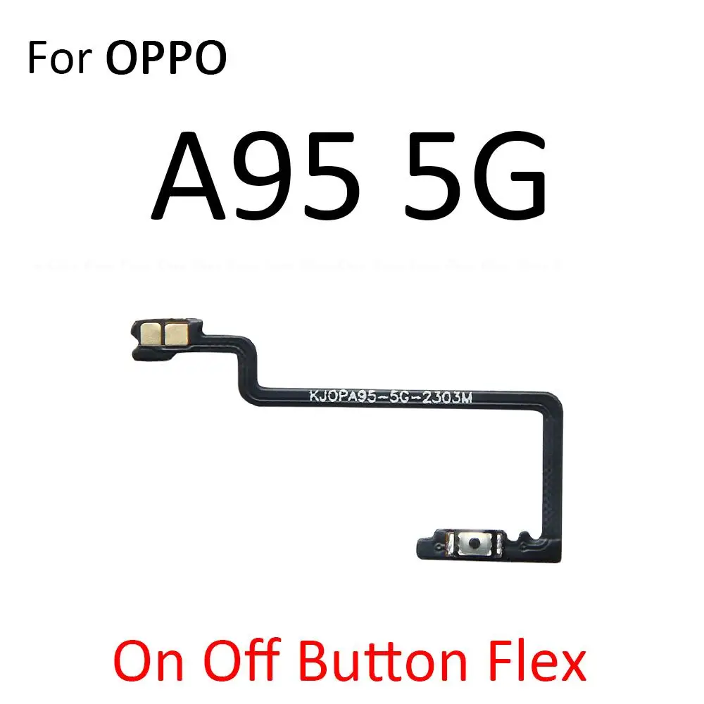 Switch Power ON OFF Key Mute Silent Volume Button Ribbon Flex Cable For OPPO A94 A95 A96 A97 4G 5G Replacement Parts