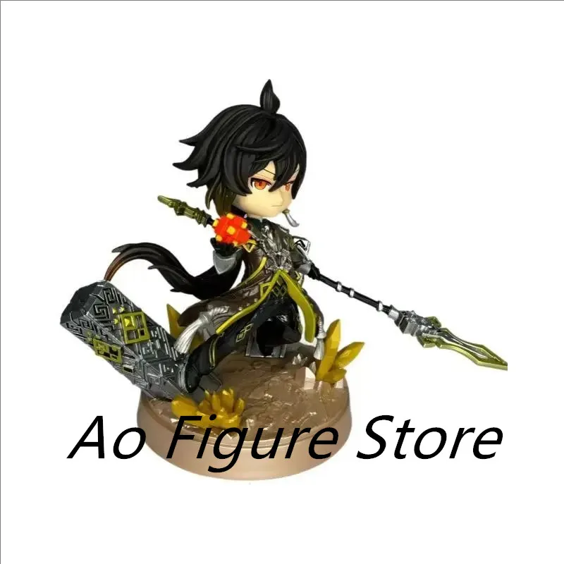 

Genshin Impact Figure Zhongli Q Version Action Figure GK Handsome Statue Collection Model Anime Periperhal Cartoon Decor Toys