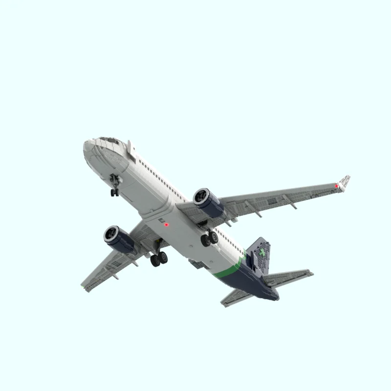 Creative MOC Building Block A320 Jet Airliner Aviation Plane Large Aircraft Assembly Model Technology Bricks Children Toys Gift