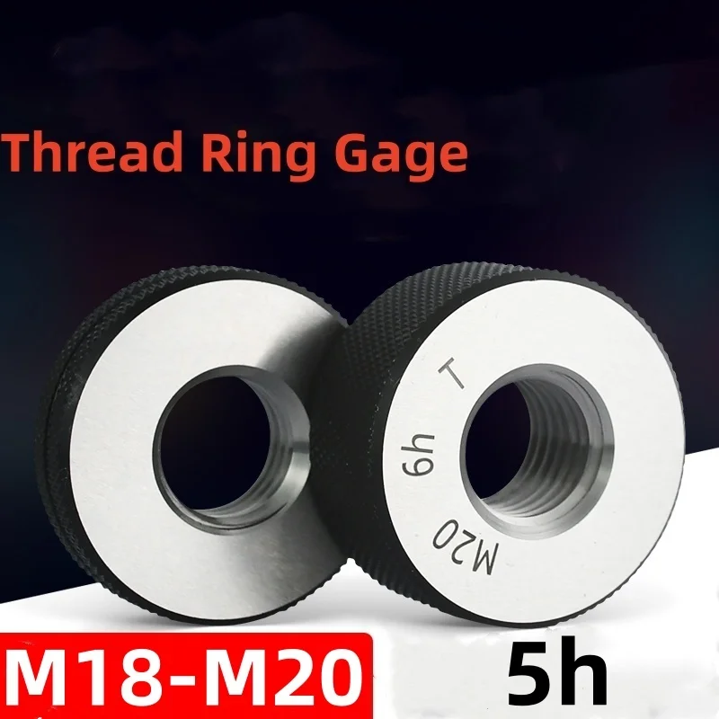 

1SET(1*GO+1*NOGO) Non-Standard Metric Fine Tooth Thread Ring Gauge 5h M18M20 Measure Tool