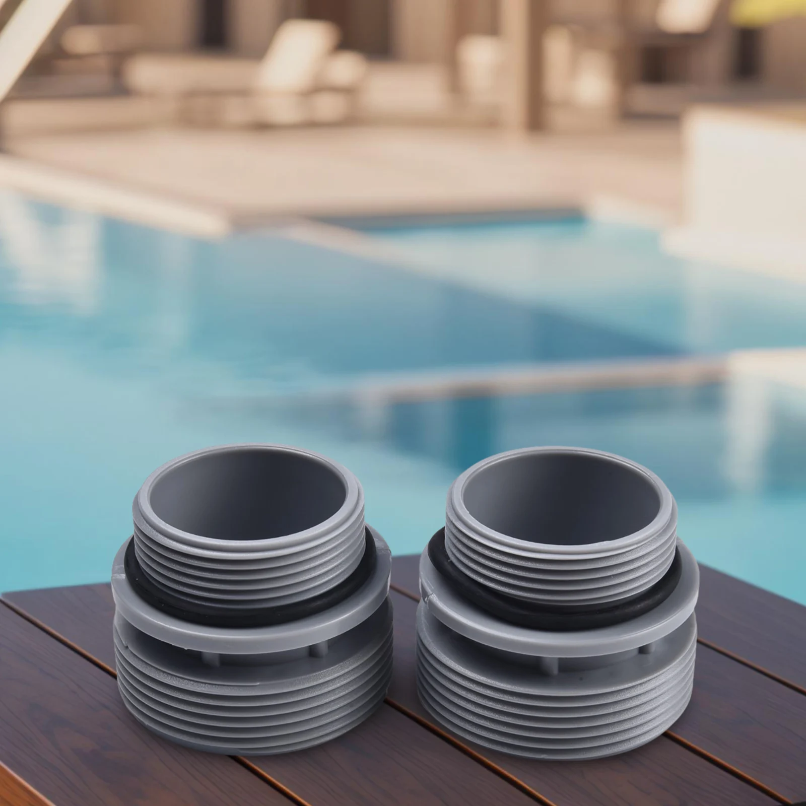 

For Intex Pool Adapter Conversion Kit 40mm Hose to 1 1/2 Inch Inlet Outlet Designed for Pool Filter Compatibility