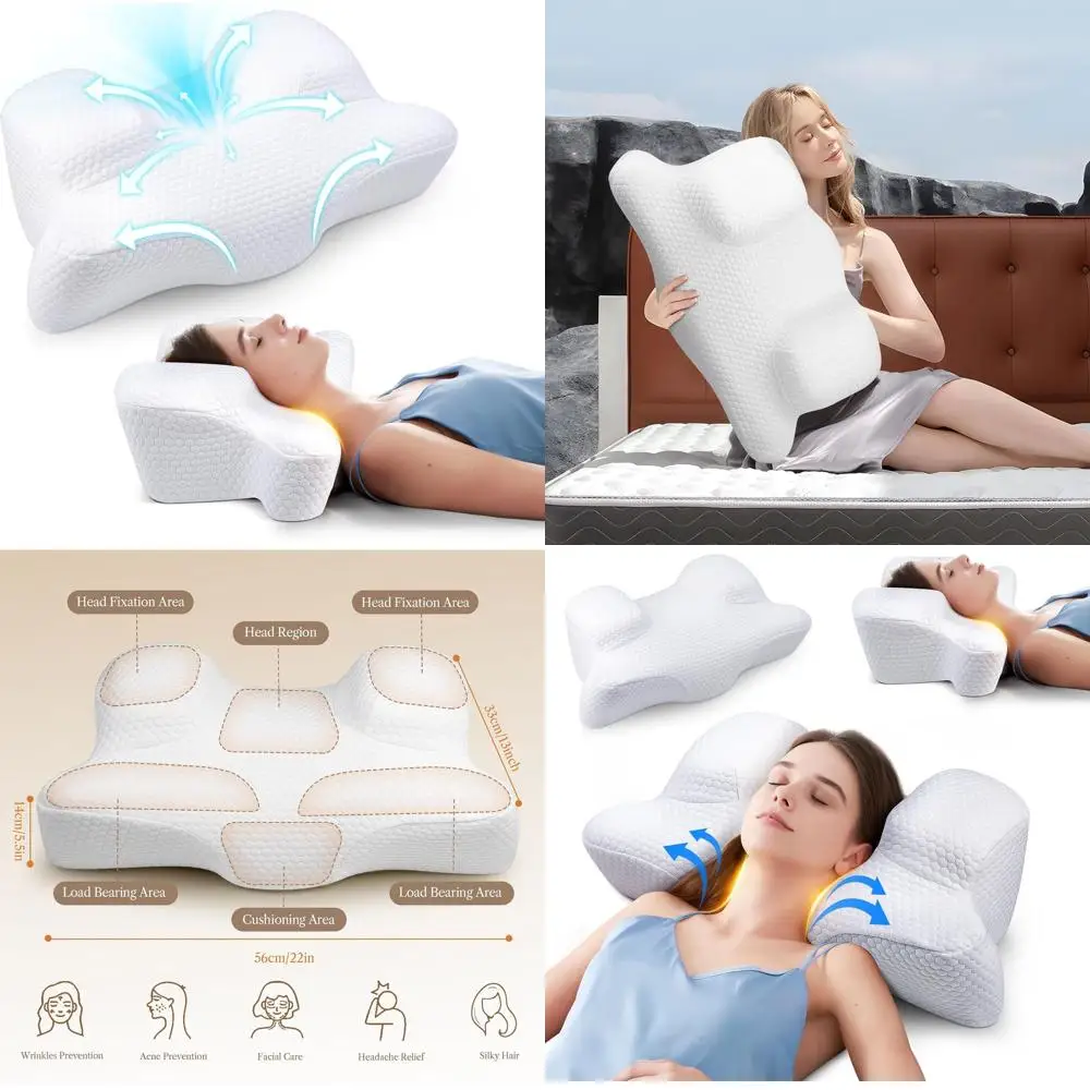 

Back Sleeper's Memory Foam Pillow: Comfort, Anti-Aging, and Pressure Relief for Neck and Face
