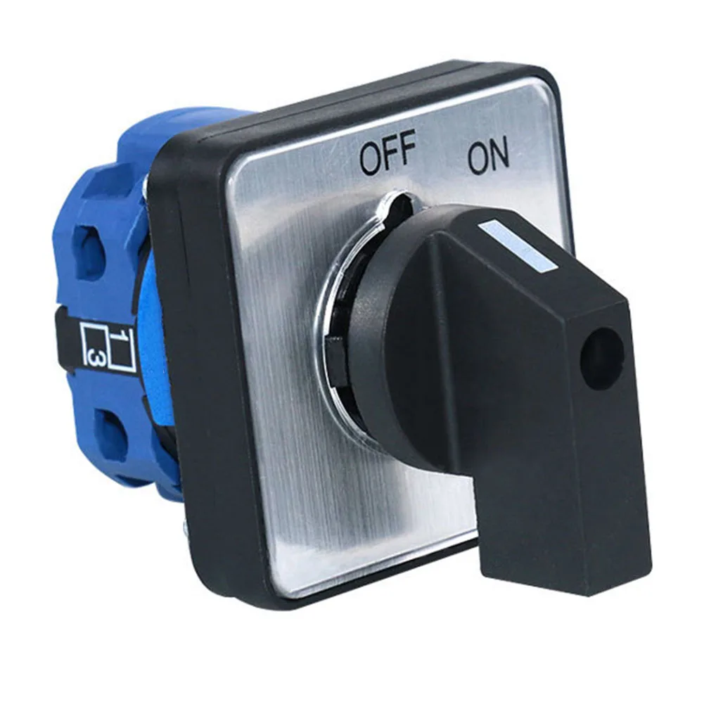 Panel Mount Cam Changeover Switch Model SZW26-20/C02.1 2-Position 1-Section OFF-ON AC440V DC240V 20A for Machinery and Mining